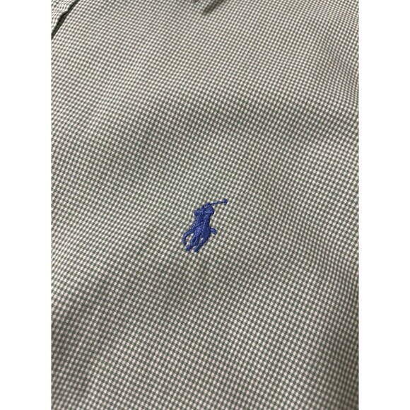 Ralph Lauren Shirt Mens 2XL XXL Gingham Oxford Custom Fit Dress Button Down VTG - Picture 7 of 16